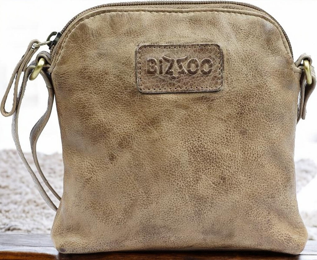 Bizzoo bag small with long shoulder strap taupe