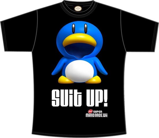 Nintendo- Bl.. Suit Up. Mens T shirt - M