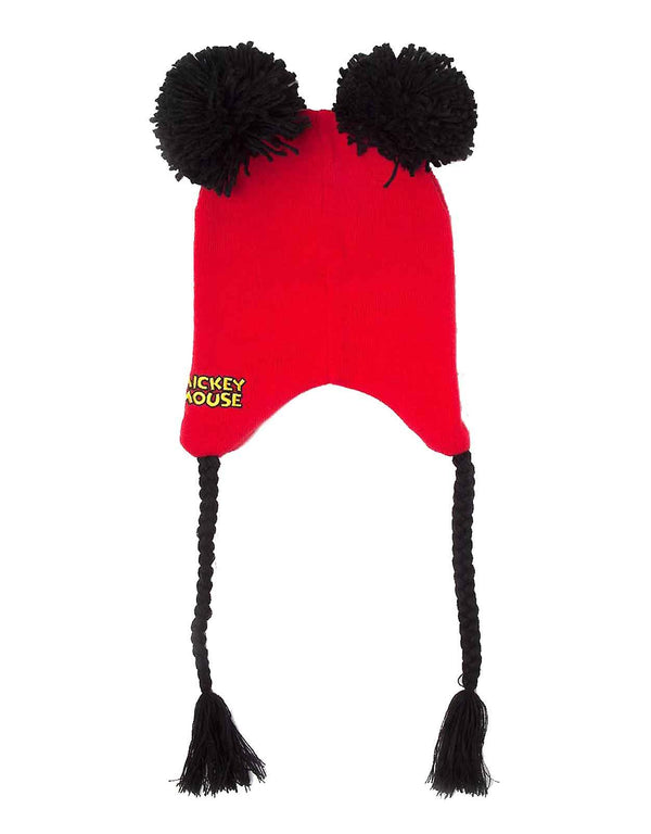 Disney Mickey Mouse - Novelty Laplander Beanie Muts - Rood/Zwart